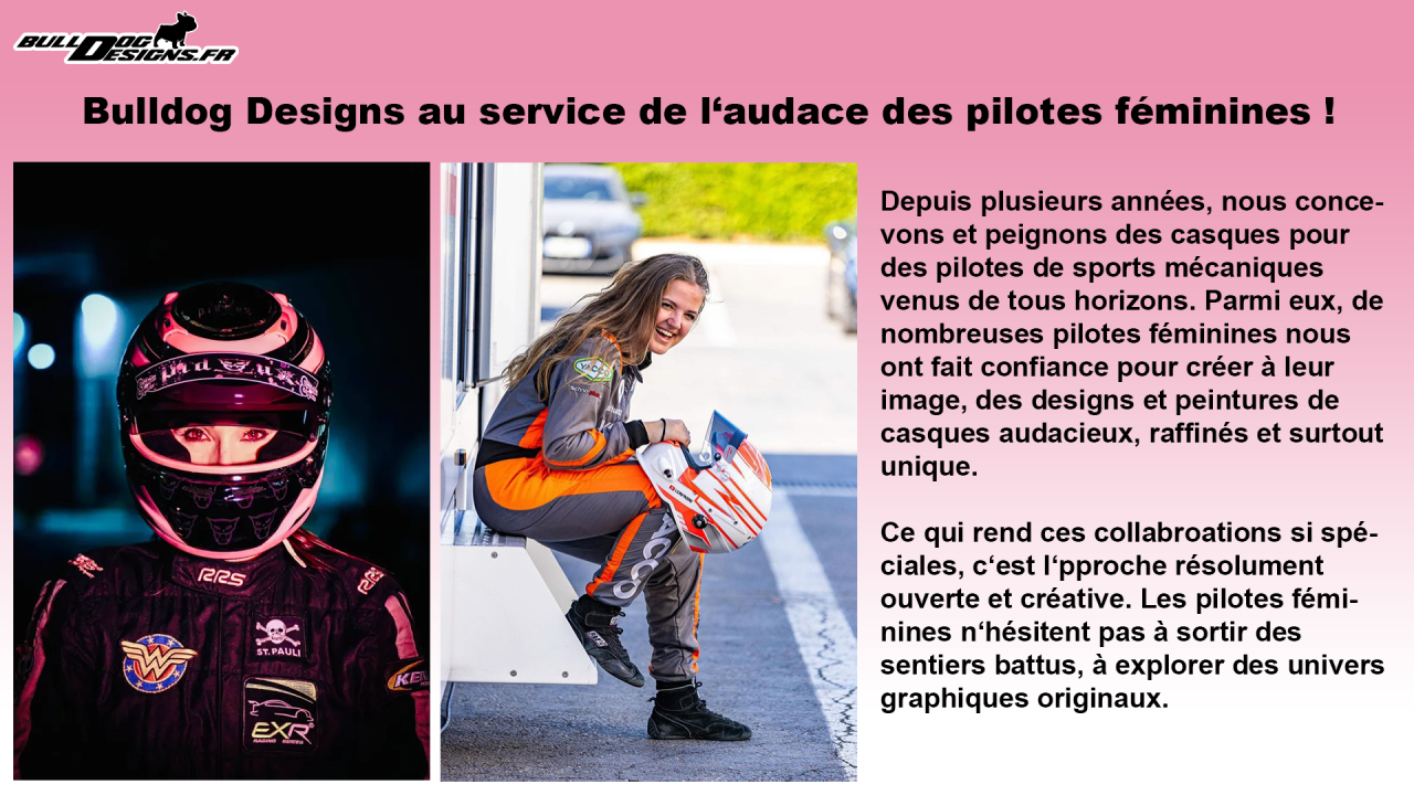 Pilote féminine et casque personnalisé — 1